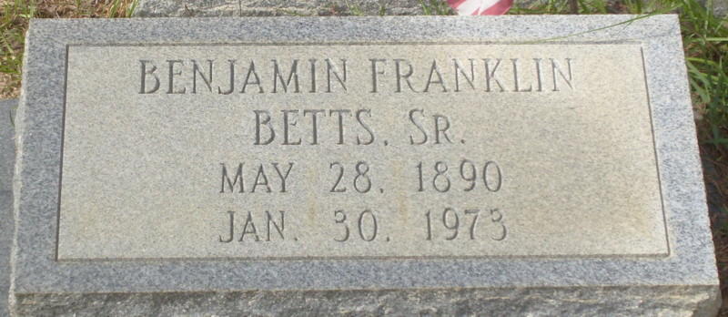 Benjamin Franklin Betts, Sr.