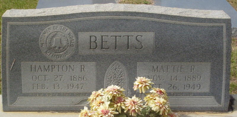 Hampton Robert Betts and Mary 'Mattie' Roberson