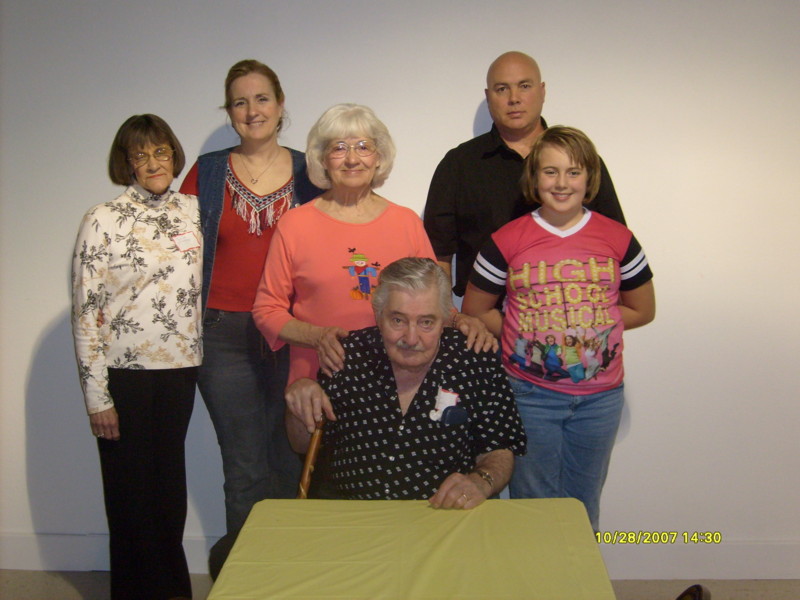 Charlotte Bedenbaugh, Beth Betts Perkins, Gerry Monk Betts, Charlie Betts, Michael Perkins, KarleeBeth Perkins