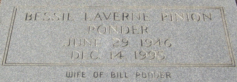 Bessie Laverne Pinion Ponder