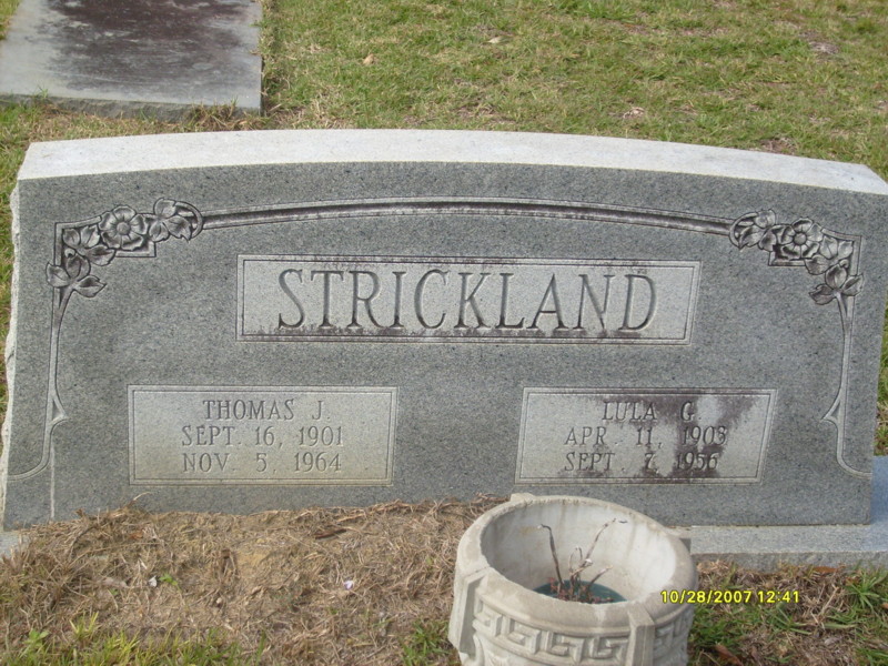 Thomas J. and Lula G. Strickland