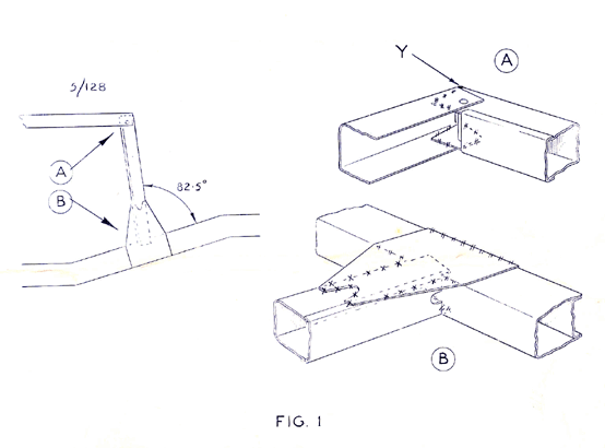 Figure 1, showing angle of outrigger to chassis. Click to enlarge, then your browser should allow you to further enlarge the image.