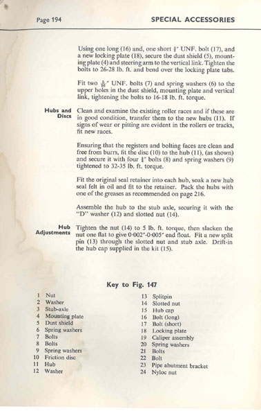 Page 2 of disc brake kit installation instructions; click on the image to see it full-size.