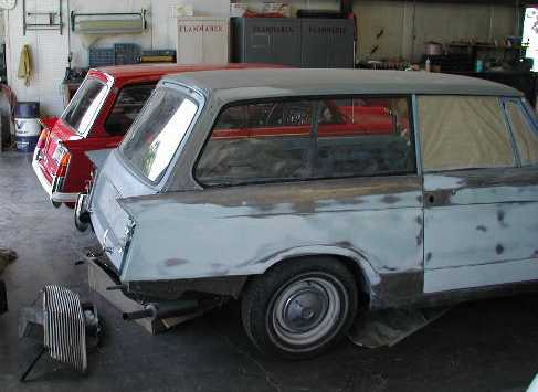 Two Triumph Herald 1200 Estates