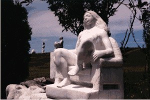 Woman and Aegean Sea