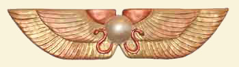 Gold, Copper and Bronze Tones Winged Disc